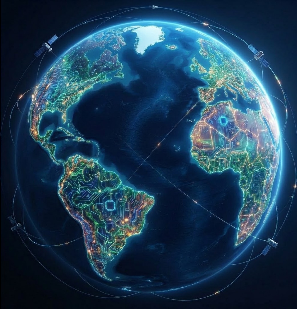 Digital globe cover art